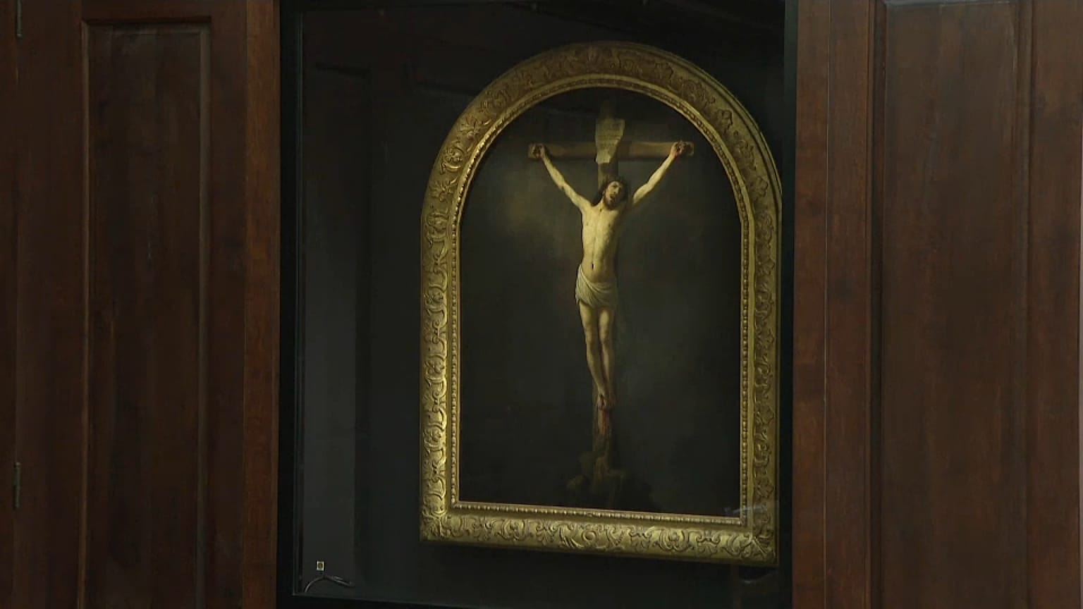 "Cristo en la cruz", de Rebrandt