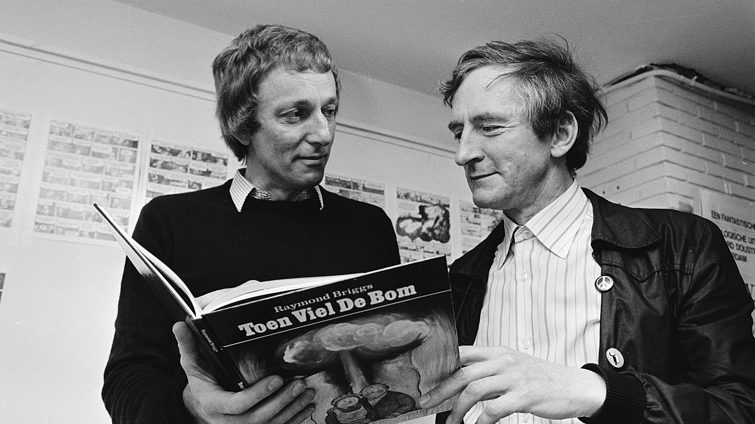 Raymond Briggs (right), author of 'The Snowman'