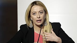 Archív fotó: az FdI elnöke egy római jobbközép rendezvényen