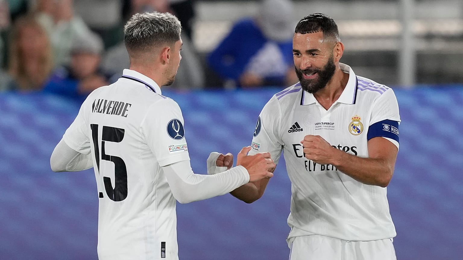Valverde és Benzema (jobbra) is kezdő volt a Real Madridban, utóbbi gólt is szerzett