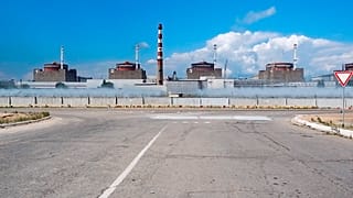 La centrale nucléaire de Zaporijjia, sous contrôle de l'armée russe depuis l'invasion de l'Ukraine.