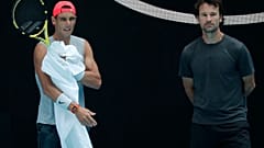 Rafael Nadal és edzője, Carlos Moya
