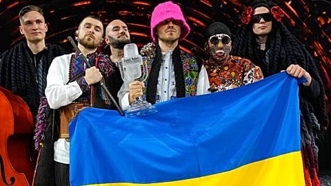 Eurovision 2022 winners Ukraine's Kalush Orchestra