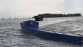 El semisumergible capturado en Panamá
