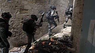 عناصر من الشرطة الإسرائيلية في البلدة القديمة في القدس