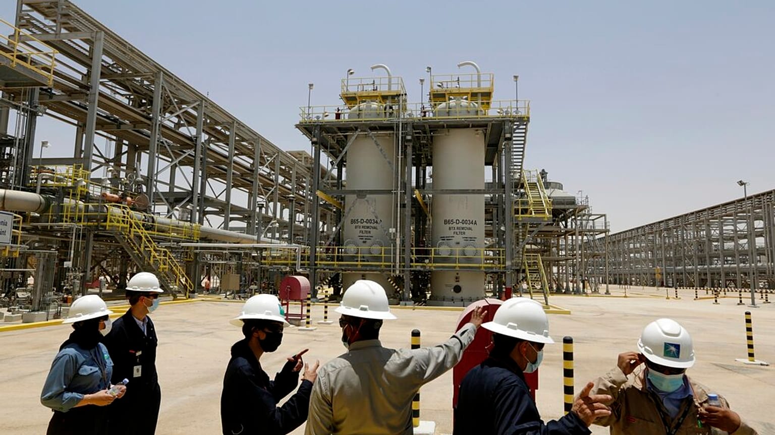 Uno stabilimento di Aramco. 