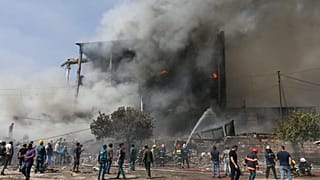 explosion et incendie dans le marché couvert de Surmalu d'Erevan, en Arménie, le 14 août 2022