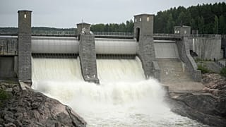 Водоскат Иматранкоски в Финляндии
