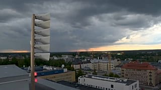 Los altavoces que emiten el himno ucraniano en la ciudad finlandesa de Lappeenranta cada atardecer