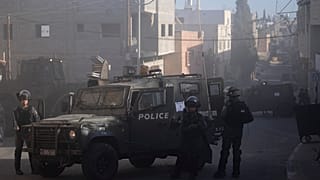 دورية لشرطة الحدود الإسرائيلية في سلفيت الضفة الغربية. 