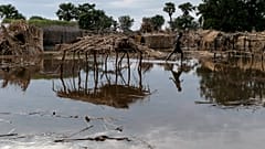صورة من الأرشيف لفيضانات سابقة في السودان 