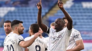 Benjamin Mendy im Trikot von Manchester City im April 2021