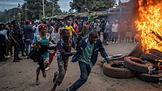 Des manifestants pro Odinga - 15 août 2022