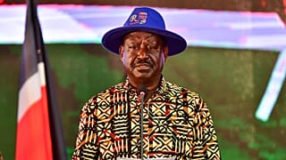 Raila Odinga, candidato presidencial en Kenia