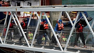 A brit határőrség Doverben 2022. június 17-én, pénteken.
