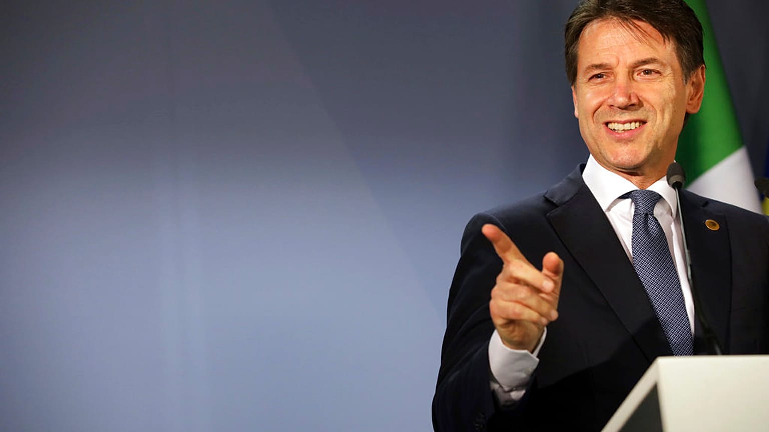 Giuseppe Conte a Bruxelles, il 29 giugno 2018. 