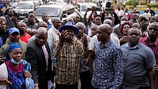 Raila Odinga támogatói körében 2022. augusztus 16-án