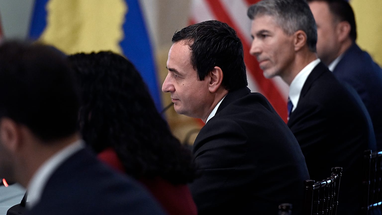 Albin Kurti koszovói miniszterelnök az amerikai külügyminisztériumban tárgyal július 26-án