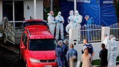 Auckland: Das abgesperrte Haus der Familie, die die zwei Koffer ersteigert hatte