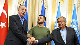 Στιγμιότυπο από την τριμερή Ζελένσκι, Γκουτέρες, Ερντογάν