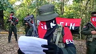 Portavoz de la guerrilla colombiana Ejército de Liberación Nacional
