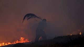 Feux de forêt au Portugal dans le parc national Serra de Estrela - 18 août 2022