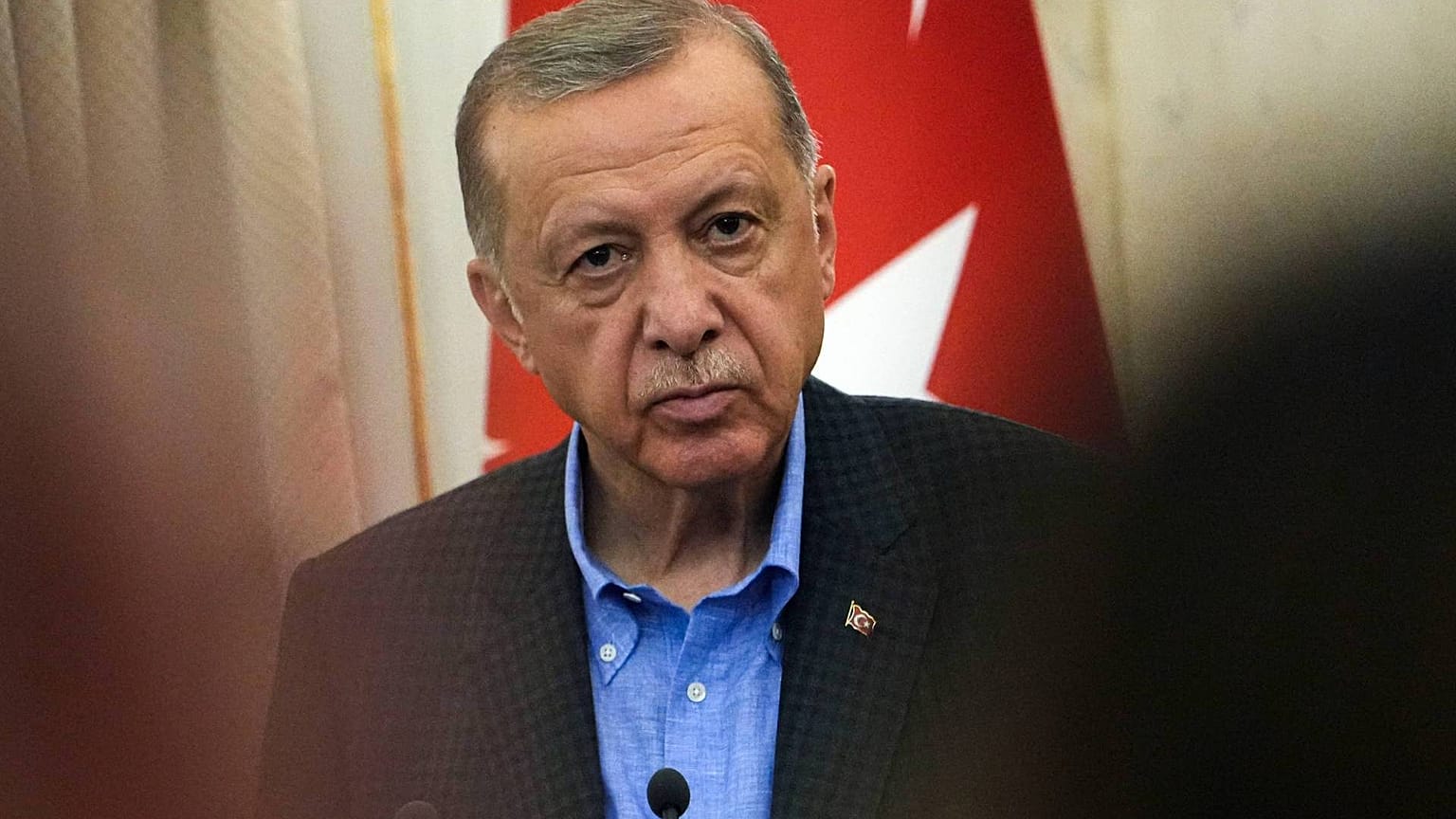 الرئيس التركي رجب طيب أردوغان يحضر مؤتمرا صحفيا مع الرئيس الأوكراني فولوديمير زيلينسكي والأمين العام للأمم المتحدة أنطونيو غوتيريس في لفيف، أوكرانيا، 18 أغسطس 2022