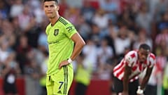 كرستيانو رونالدو بعد نهاية المباراة التي خسر فيها مانشستر يونايتد 4-0 أمام برينتفورد 13/08/2022