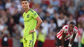 كرستيانو رونالدو بعد نهاية المباراة التي خسر فيها مانشستر يونايتد 4-0 أمام برينتفورد 13/08/2022
