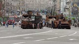 Выставка трофейной техники в Киеве