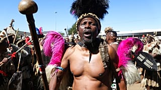 Cérémonie de couronnement du roi zoulou, le 20 août 2022, Afrique du Sud