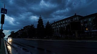 Elhagyatott utca a Donyeck megyei Druzsivkában