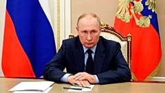 Vlagyimir Putyin a Kremlben 2022 augusztus 9-én