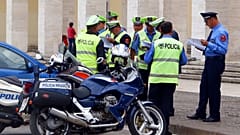 Αστυνομικοί στα Τίρανα (φωτογραφία αρχείου)