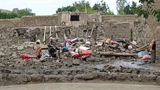 الفيضانات الغزيرة في منطقة خوشي بإقليم لوغار جنوب كابول، أفغانستان الأحد 21/08/2022