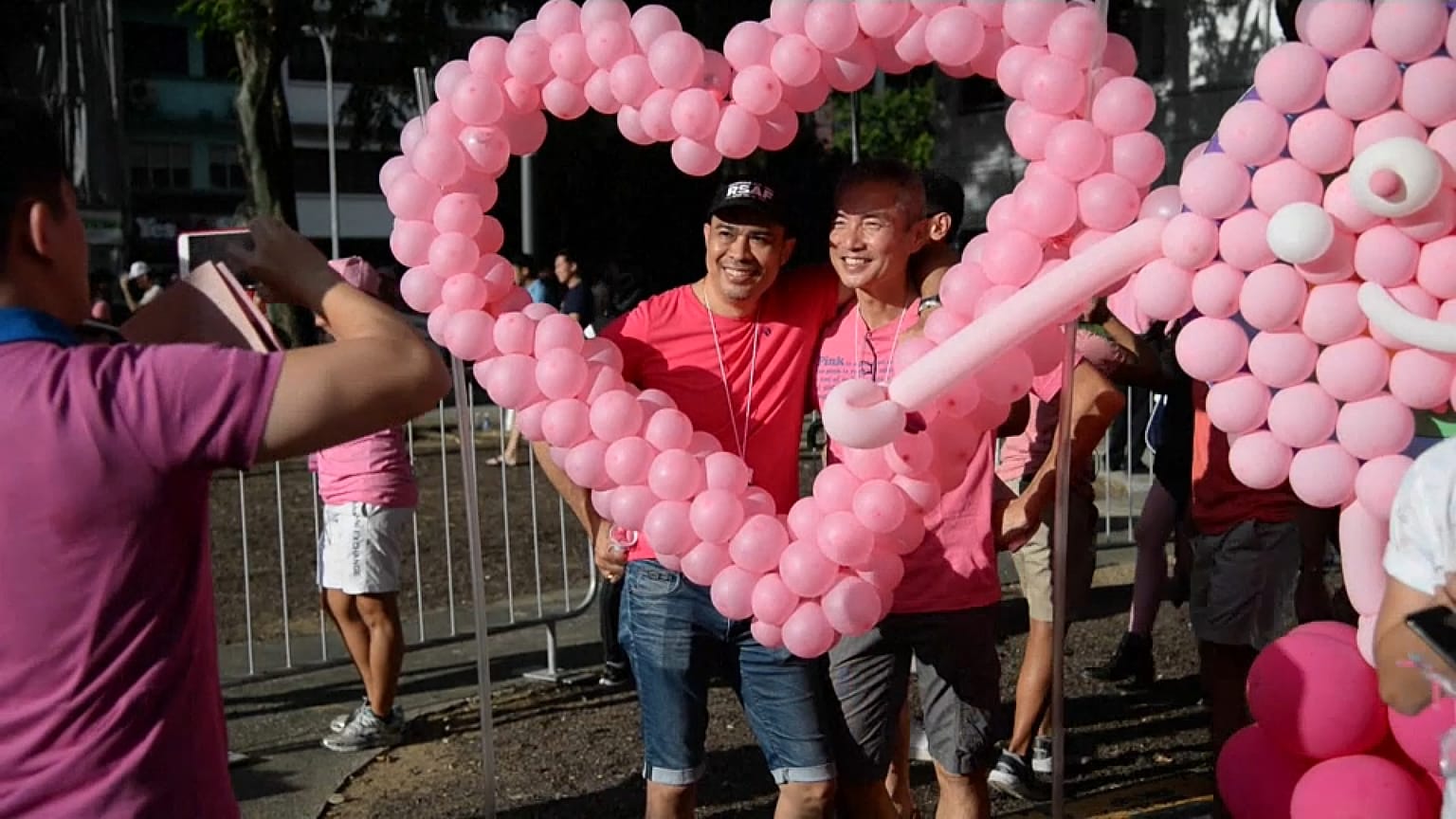Marché des fiertés à Singapour, le 1er juillet 2017.