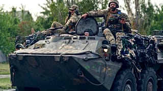 Un tanque del ejército ucraniano.