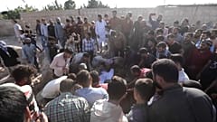 Beerdigung der Opfer in Al-Bab in Syrien