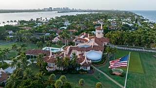 An aerial view of President Donald Trump's Mar-a-Lago estate is pictured, Wednesday, Aug. 10, 2022, in Palm Beach, Fla.