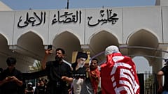اعتصام انصار الصدر أمام مجلس القضاء العراقي