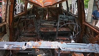 Soldiers from Ukraine's Territorial Defence Force transported a car from Bucha to Ukraine.  