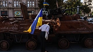 Des chars russes sont exposés dans Kyiv pour la fête de l'Indépendance du pays