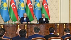 Президенты Казахстана и Азербайджана