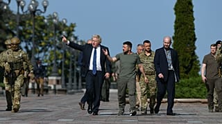 Boris Johnson and Volodymyr Zelenskyy, Kiev