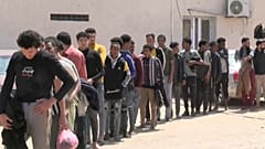 Migrantes detenidos en Trípoli, Libia, el pasado mes de mayo