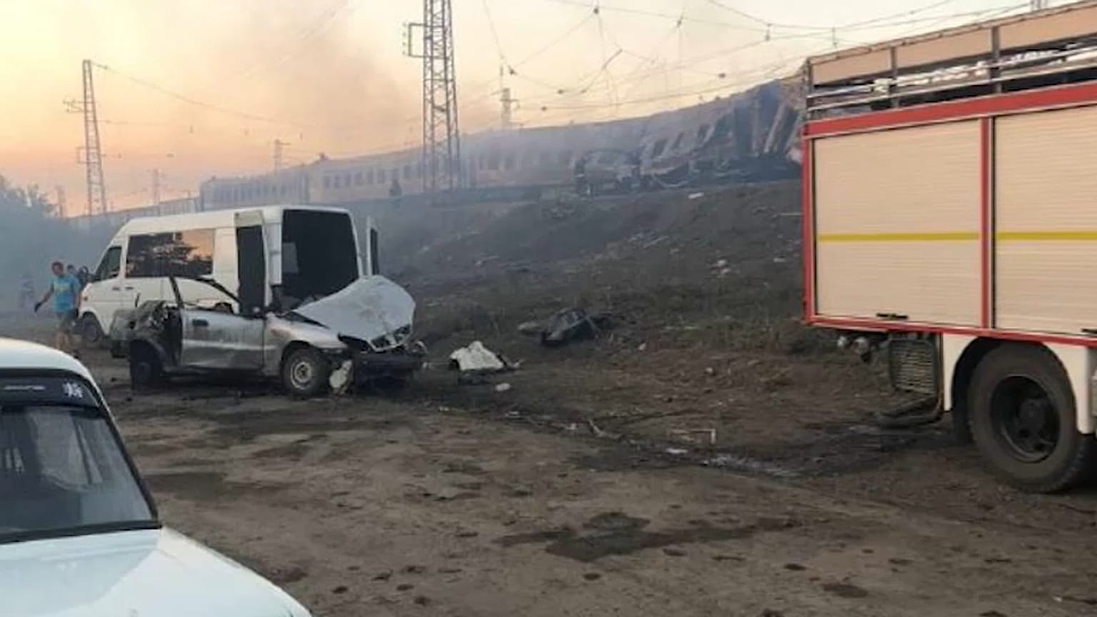 Angriff auf Bahnhof Tschaplyne im Osten der Ukraine