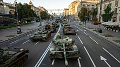 Выставка уничтоженной российской военной техники в Киеве. 24 августа 2022.