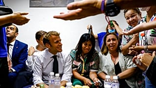 Emmanuel Macron látogatása Marseille egyik iskolájában - illusztráció, 2021