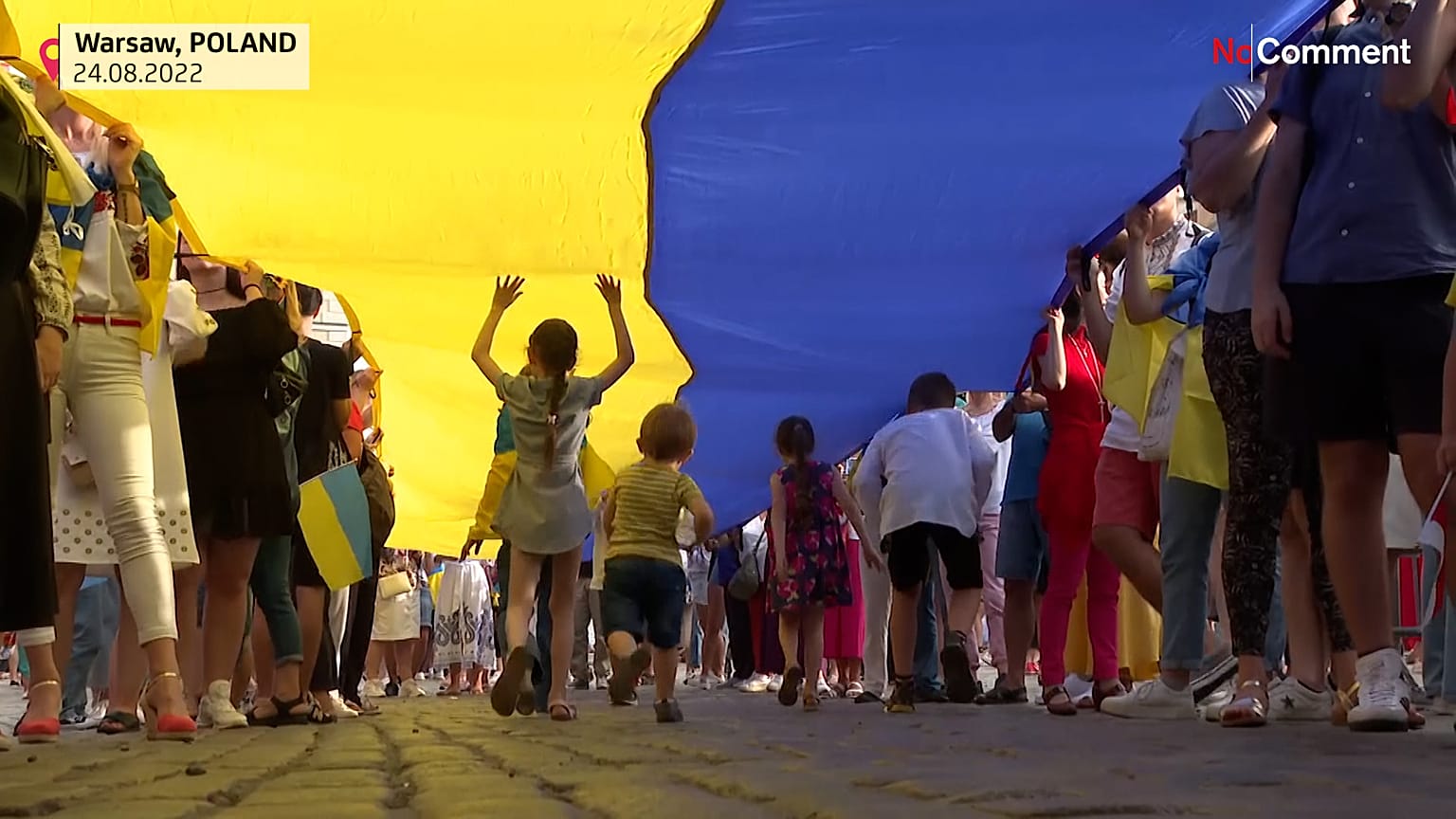 Protest all over Europe against Russia's six-month invasion of Ukraine
