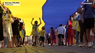 Protest all over Europe against Russia's six-month invasion of Ukraine